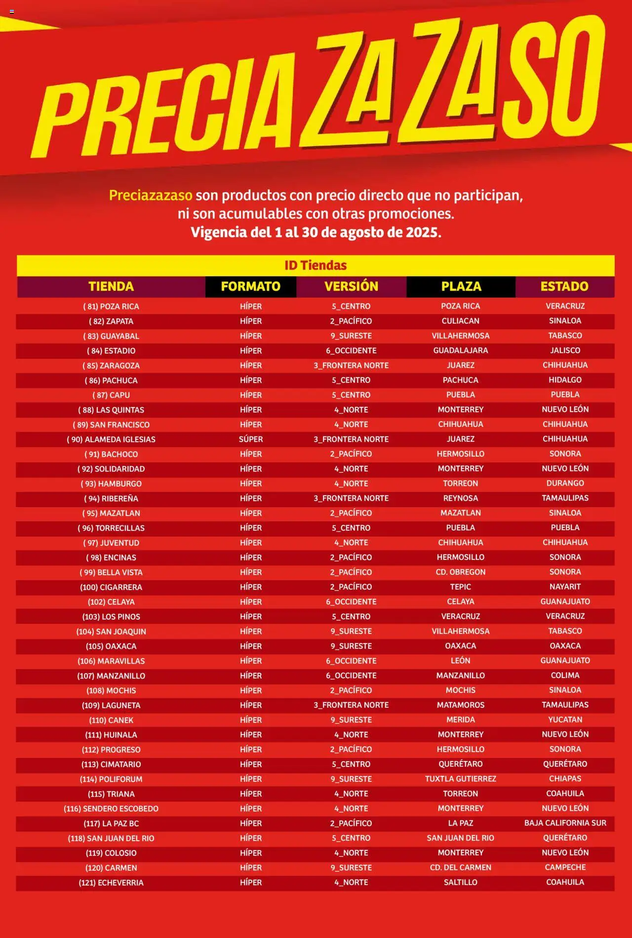 Nuevas ofertas de Soriana válidas en toda la República Mexicana desde el 01.08.2025. ¡Encuentra las mejores ofertas en Soriana - Catálogo Preciazazaso Mercado Nacional! | Página: 250