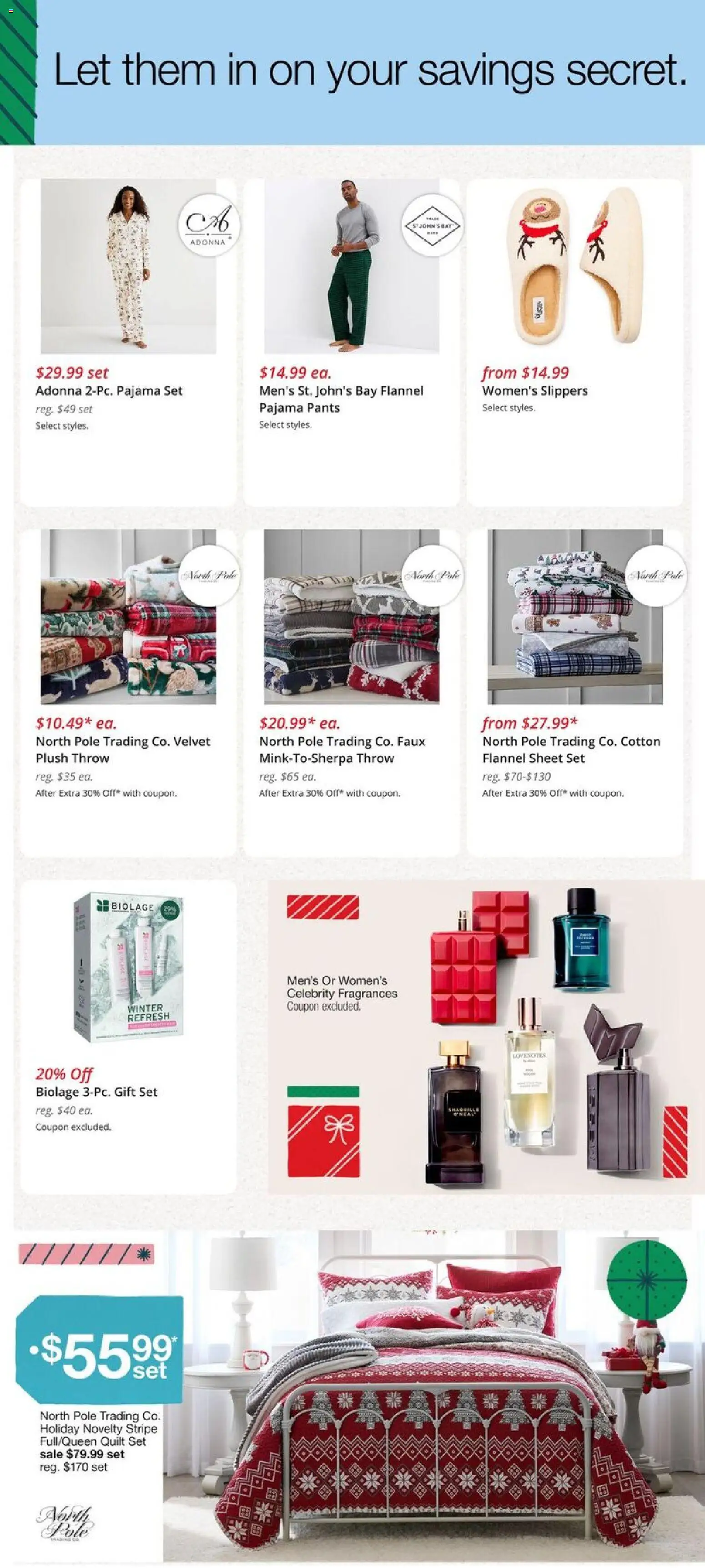 JCPenney Store Ads - valid from 03.12.2025 | Page: 5 | Products: Pants, Slippers, Quilt, Sheet