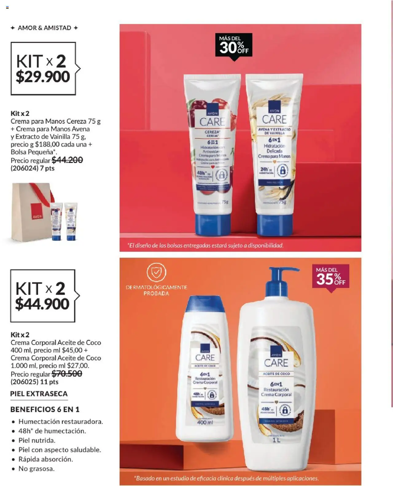 Avon revista - valida desde el 01.08.2025 | Página: 37 | Productos: Crema, Bolsa, Coco, Aceite