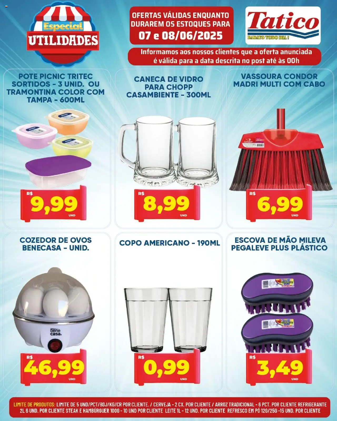 Tatico Folheto - válido de 09.06.2025 | Página: 39 | Produtos: Refresco, Leite, Refrigerante, Vassoura