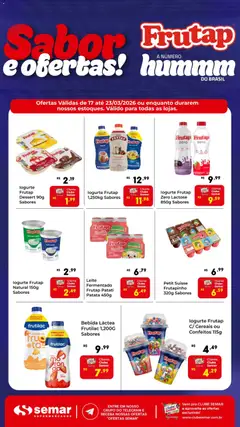 Semar Supermercado ofertas Frutap - Pré-Visualização do folheto da loja Semar Supermercado, válido de 17.03.2026