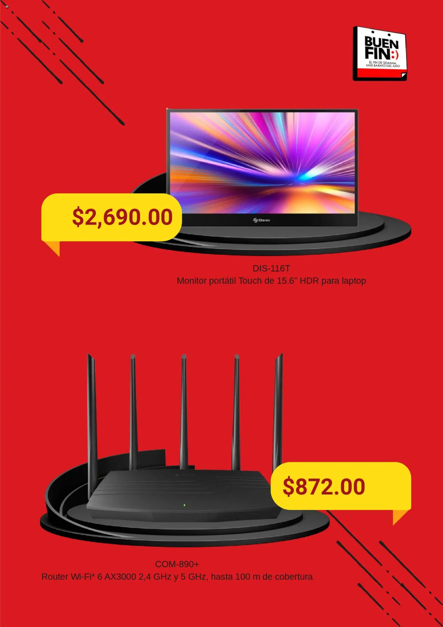 Nuevas ofertas de Steren válidas en toda la República Mexicana desde el 13.11.2025. ¡Encuentra las mejores ofertas en Steren Buen Fin! | Página: 5 | Productos: Monitor