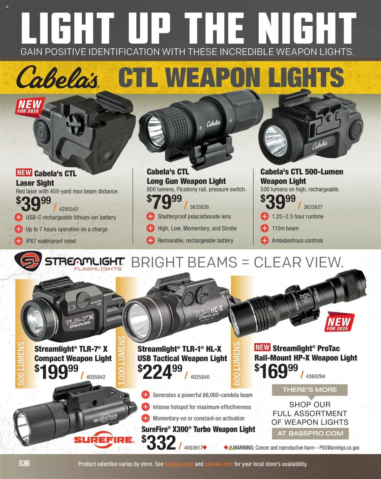 Cabela's Hunting Master 25 - valid from 11.08.2025 | Page: 536 | Products: Battery, Usb, Gun