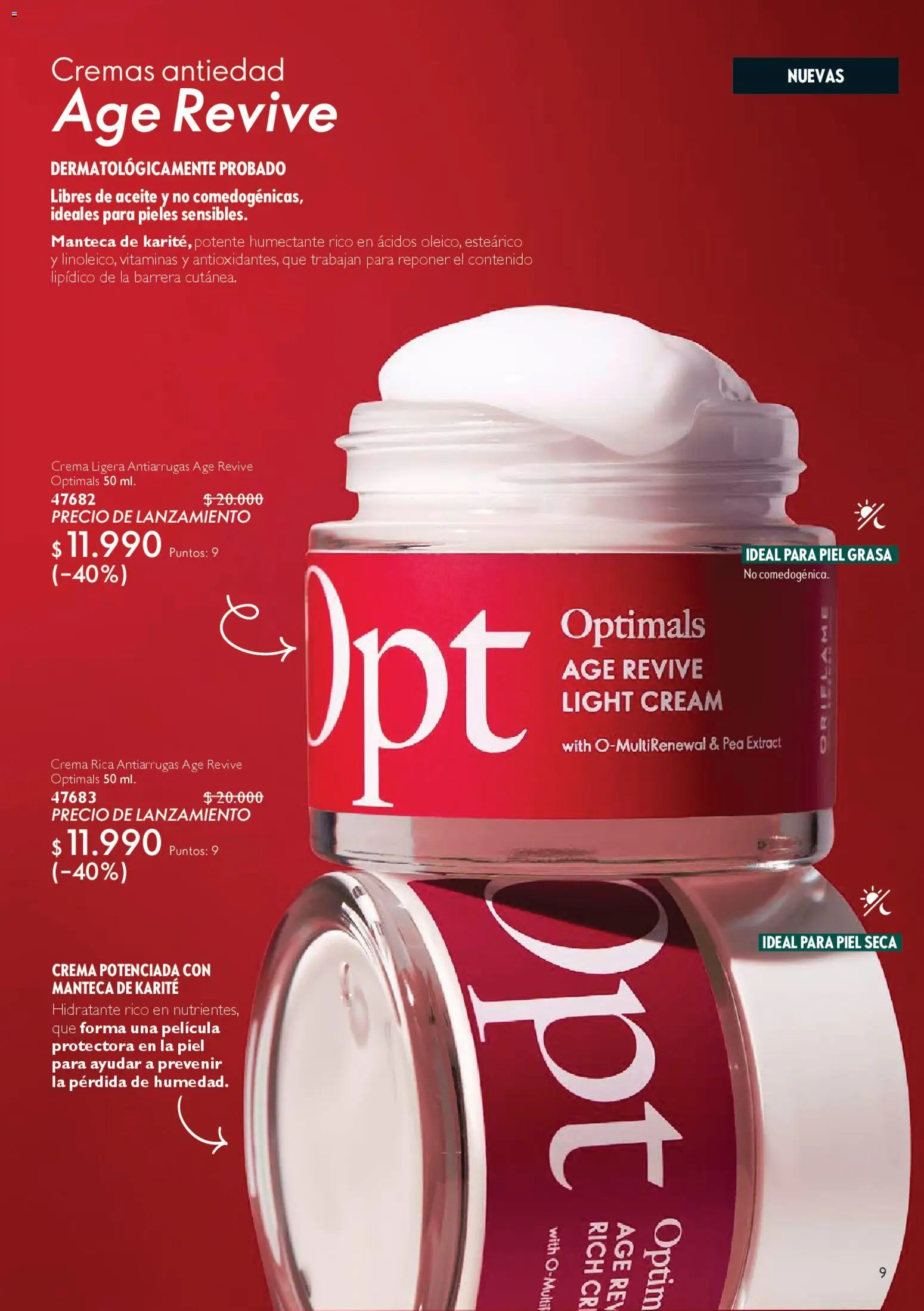 Oriflame ofertas  │ válido desde el 28.03.2026 | Página: 9 | Productos: Vitaminas, Manteca, Aceite, Crema