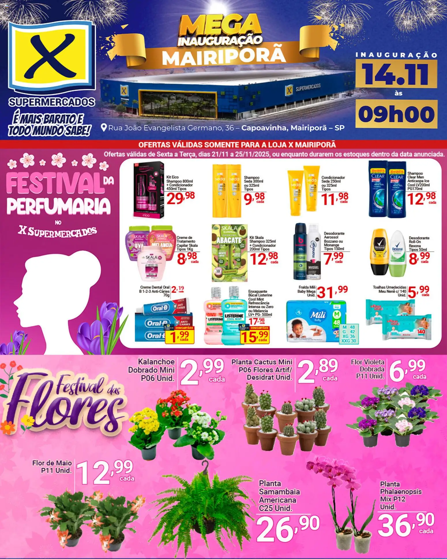 X Supermercados Folheto - válido de 21.11.2025 | Página: 7 | Produtos: Shampoo, Melancia, Condicionador, Creme