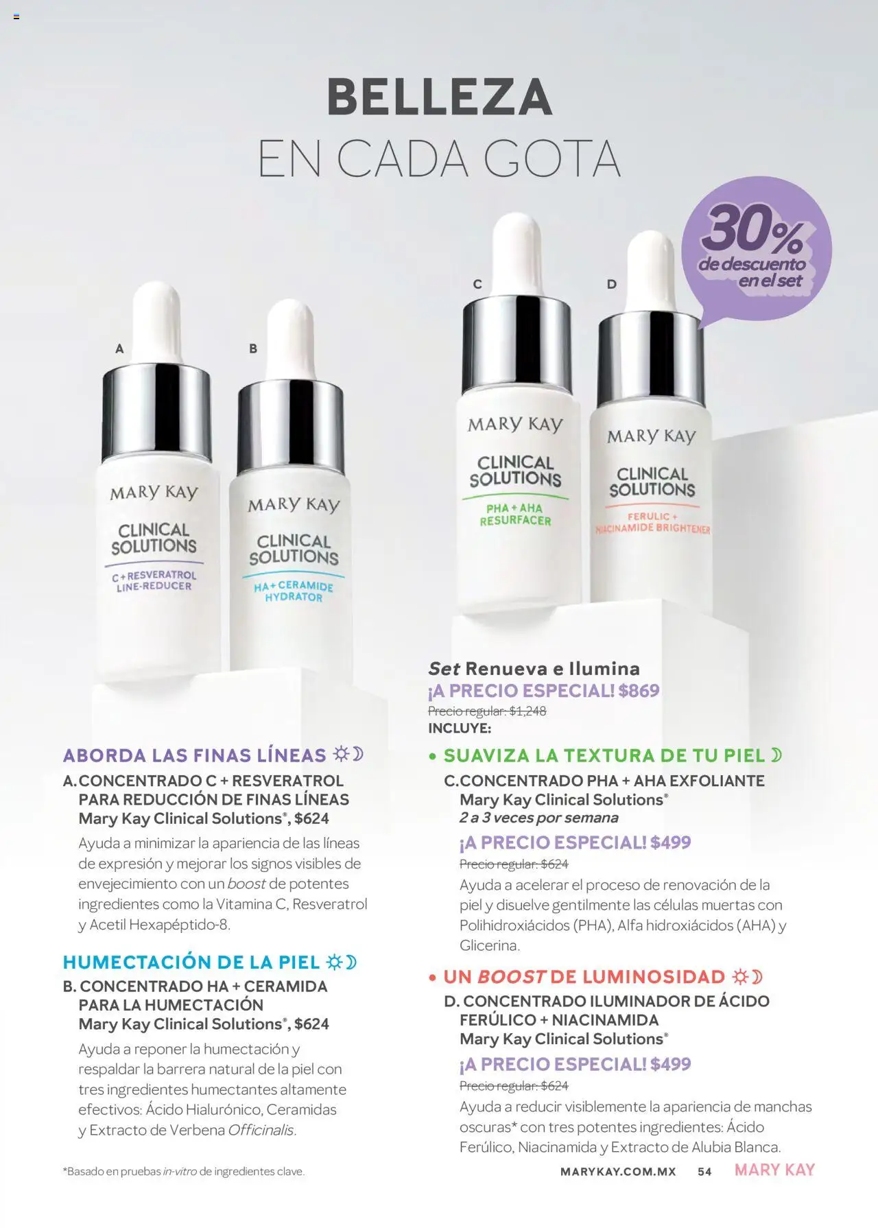 Nuevas ofertas de Mary Kay válidas en toda la República Mexicana desde el 01.07.2025. ¡Encuentra las mejores ofertas en Mary Kay catálogo! | Página: 54 | Productos: Iluminador