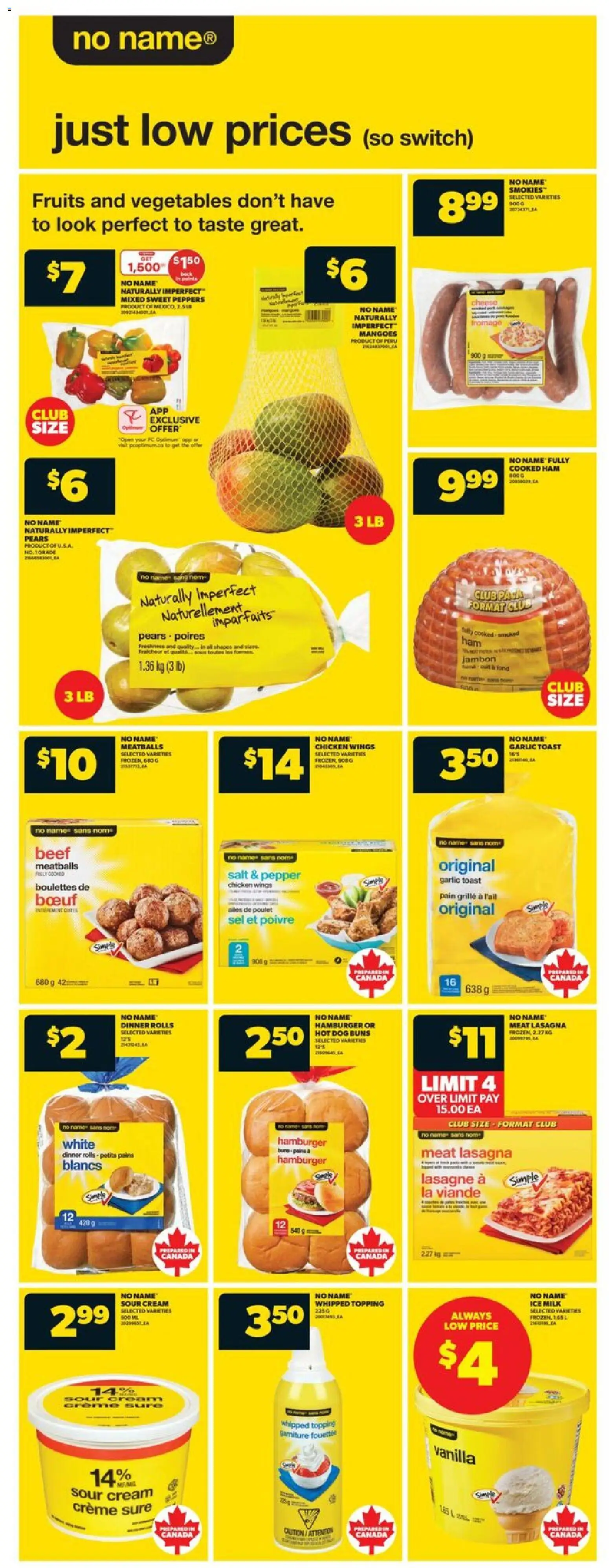 Real Canadian Superstore flyer valid from 08.01.2026 | Page: 9 | Products: Beef, Cream, Chicken wings, Ham