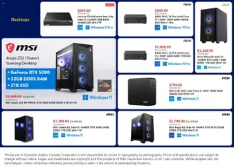 Preview of Canada Computers weekly flyer from shop Canada Computers valid from 17.04.2026