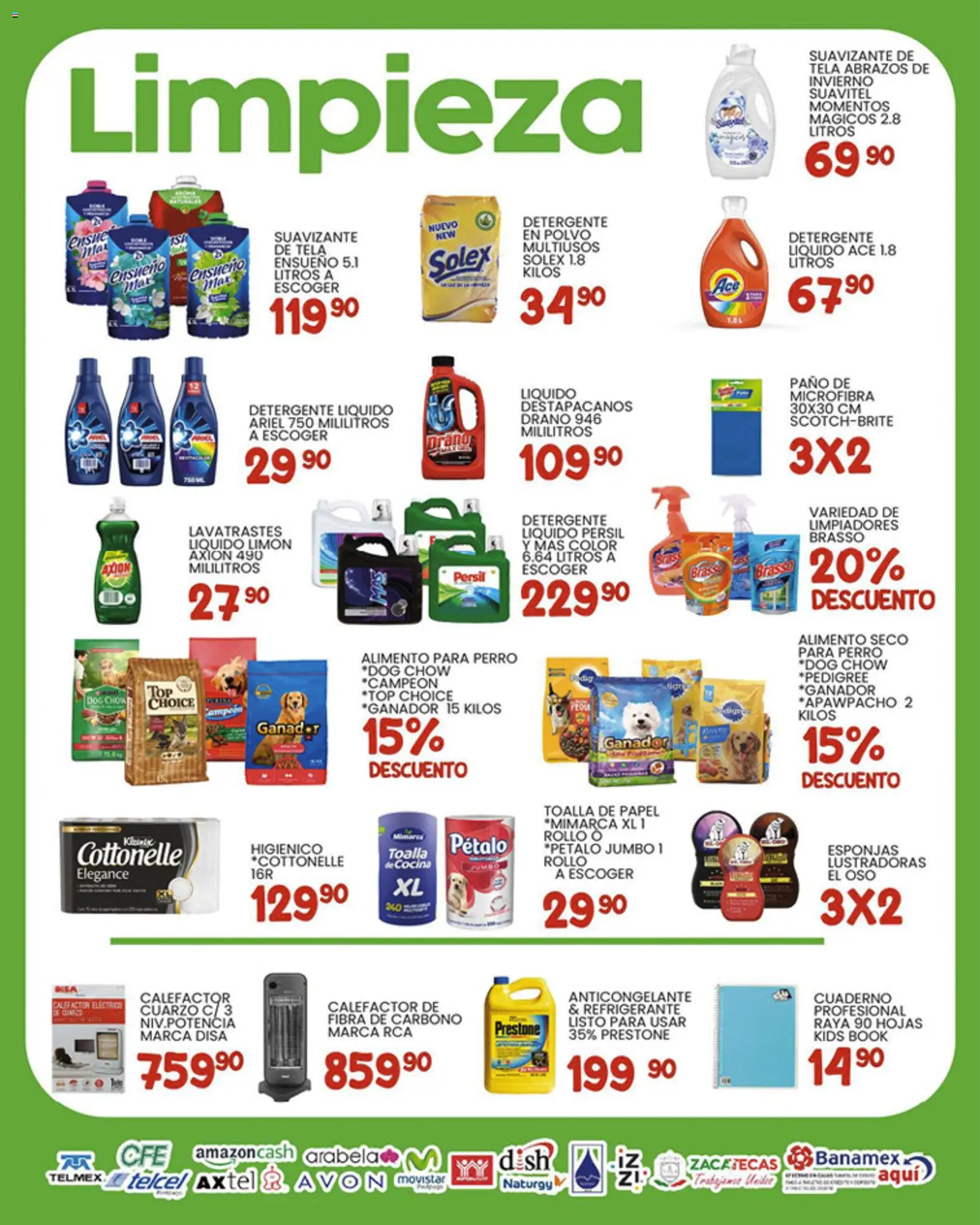 Nuevas ofertas de Alsuper válidas en toda la República Mexicana desde el 23.01.2026. ¡Encuentra las mejores ofertas en Alsuper folleto Zacatecas! | Página: 5 | Productos: Limón, Suavizante, Toalla, Cocina
