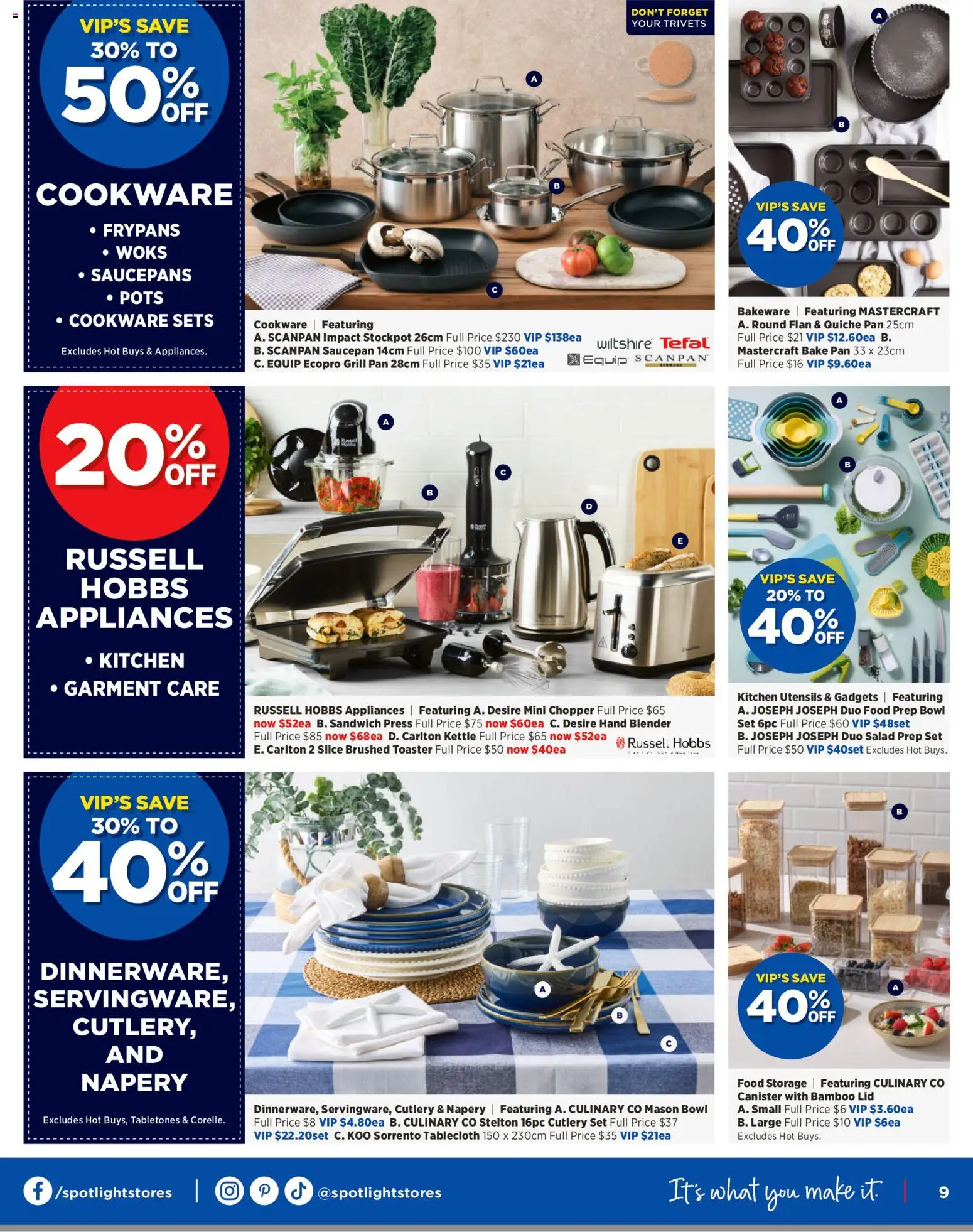 Spotlight catalogue - valid from 05.03.2026 | Page: 9 | Products: Cutlery, Blender, Grill, Press