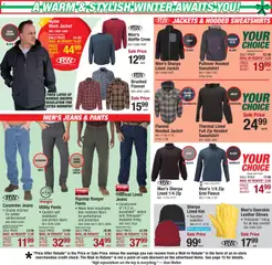 Preview of Menards weekly ads valid from 29.11.2025 | Page: 2 | Products: Jacket, Pants, Hat, Gloves