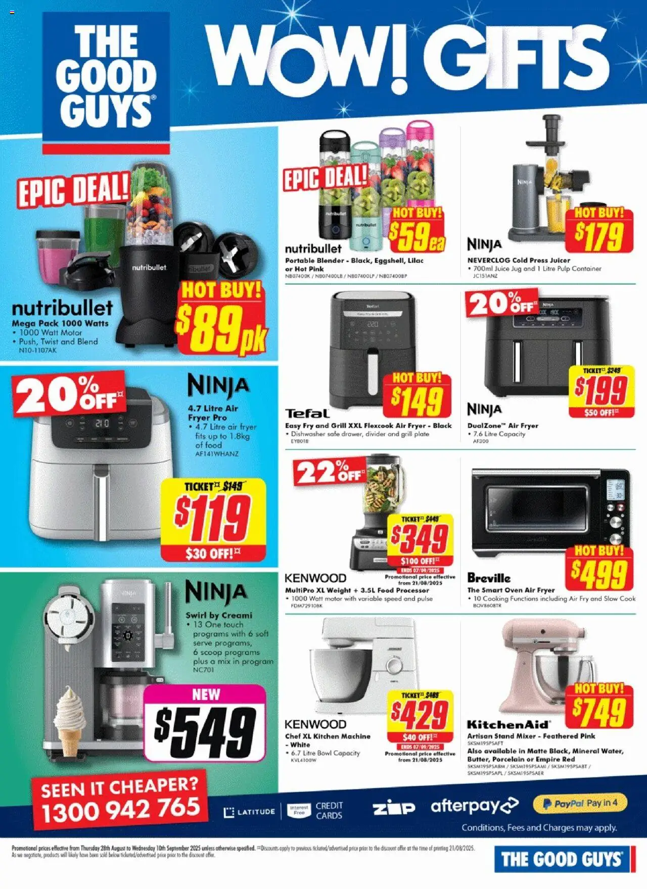 The Good Guys catalogue - valid from 27.08.2025 | Page: 27 | Products: Blender, Dishwasher, Grill, Food processor