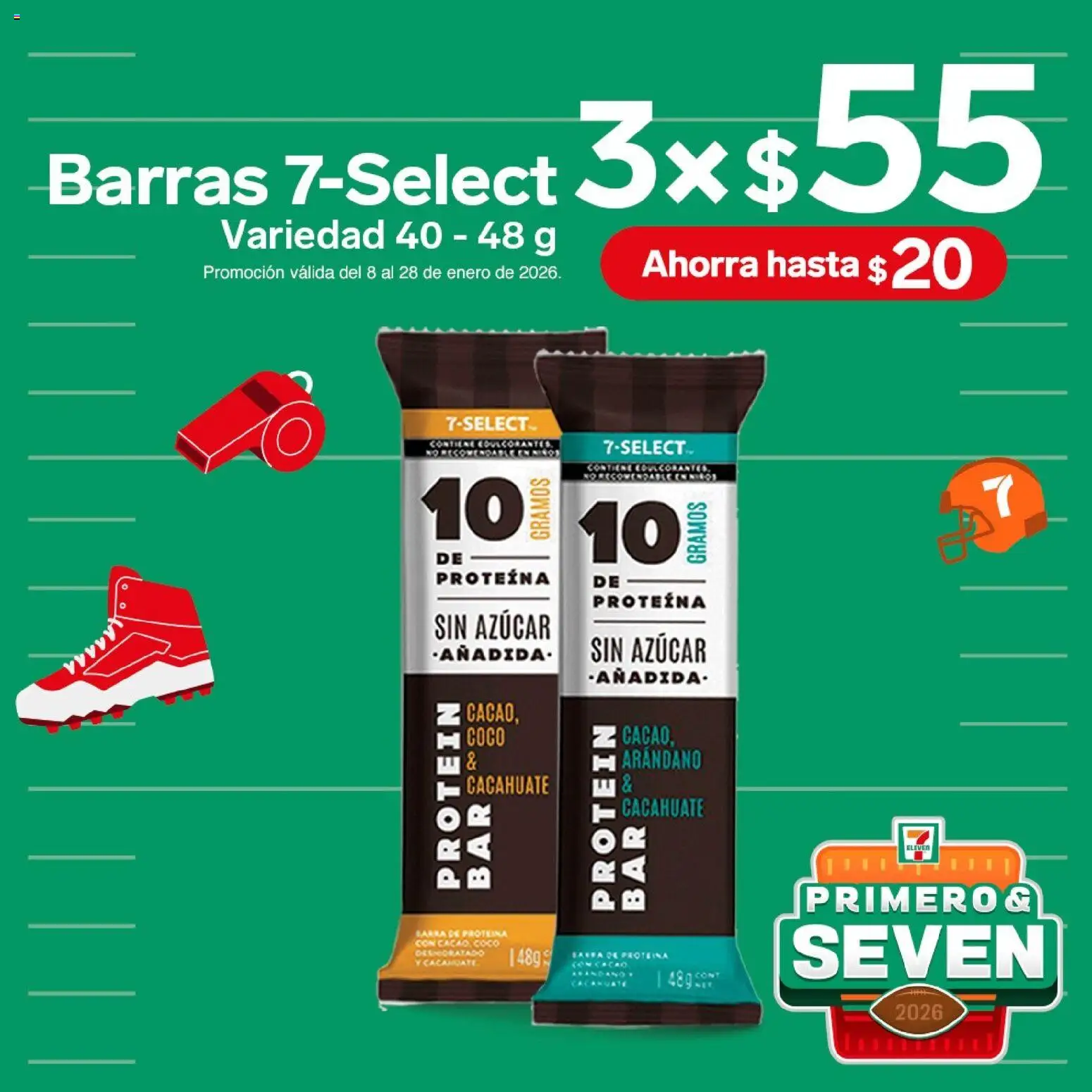 Nuevas ofertas de 7-Eleven válidas en toda la República Mexicana desde el 08.01.2026. ¡Encuentra las mejores ofertas en 7-Eleven folleto! | Página: 3 | Productos: Azúcar, Cacahuate, Cacao