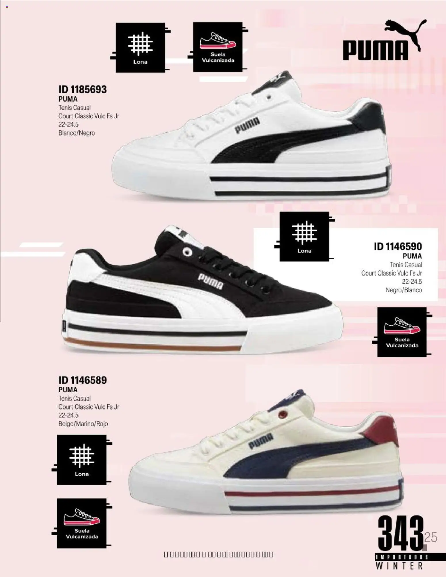 Nuevas ofertas de Price Shoes válidas en toda la República Mexicana desde el 11.11.2025. ¡Encuentra las mejores ofertas en Price Shoes catálogo Importados Winter 2025  ! | Página: 343 | Productos: Tenis, Lona