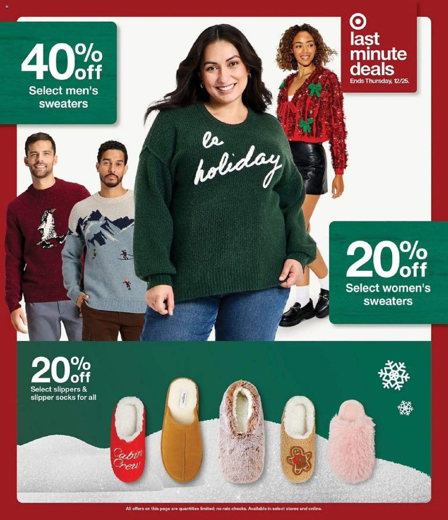 Target Weekly Ad - valid from 21.12.2025 | Page: 4 | Products: Socks, Slippers