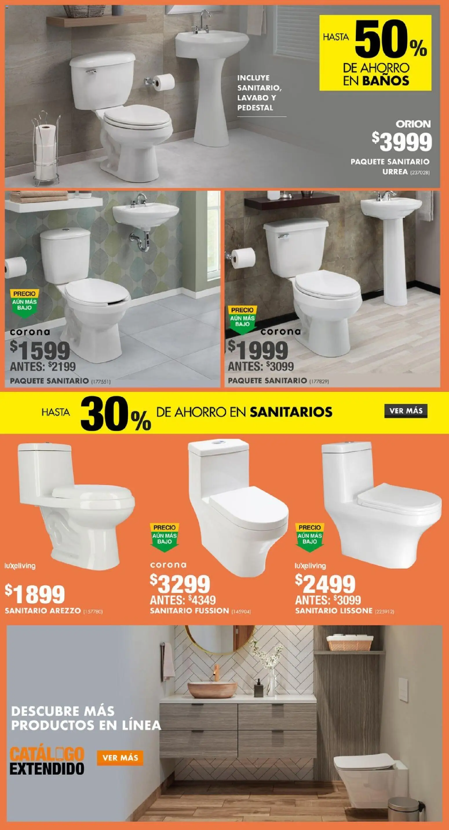 Nuevas ofertas de Home Depot válidas en toda la República Mexicana desde el 27.11.2025. ¡Encuentra las mejores ofertas en Home Depot Black Friday! | Página: 4 | Productos: Lavabo