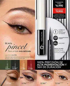 Catálogo Ésika Campaña 11 │ válido desde el 17.06.2025 | Página: 23 | Productos: Delineador, Plumón, Pincel