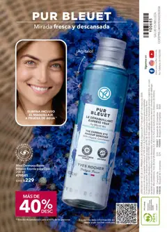 Vista previa de Yves Rocher campaña 6 2026, nuevo folleto de la tienda, válido en México a partir del 21.04.2026 | Página: 134 | Productos: Desmaquillante, Maquillaje, Teléfono, Campana