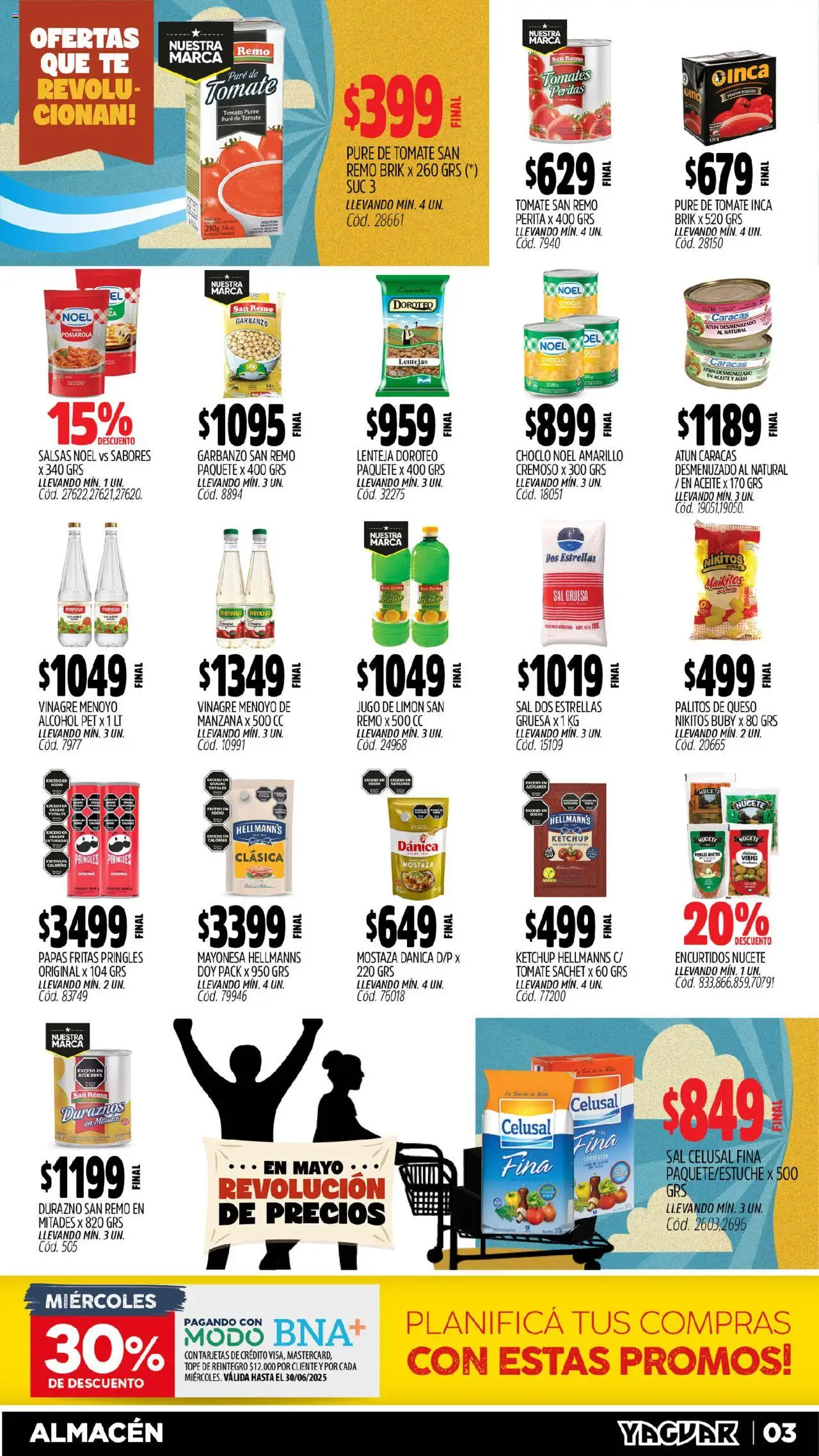 Yaguar - Chaco │ válido desde el 26.05.2025 | Página: 3 | Productos: Choclo, Sal, Limón, Queso