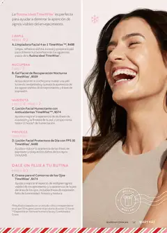 Vista previa de E. Crema para el Contorno de los Ojos TimeWise®, Ayuda a mejorar el aspecto de múltiples signos visibles de envejecimiento y la apariencia de la piel del área de los ojos, incluidas líneas de expresión, falta de luminosidad, firmeza y textura., nuevo folleto de la tienda, válido en México a partir del 01.11.2025 | Página: 12 | Productos: Crema, Contorno, Loción