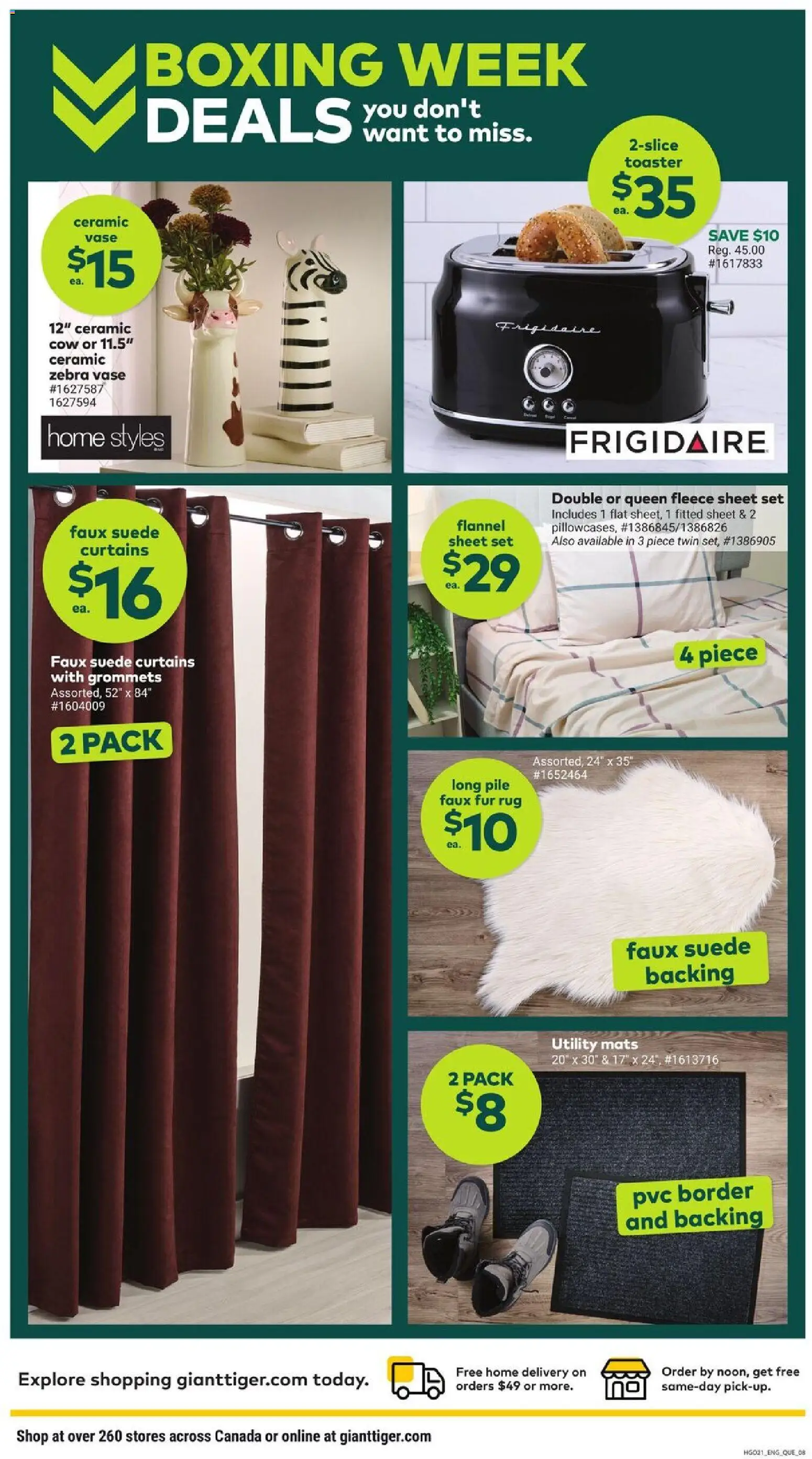 Giant Tiger flyer valid from 25.12.2025 | Page: 9 | Products: Toaster, Vase