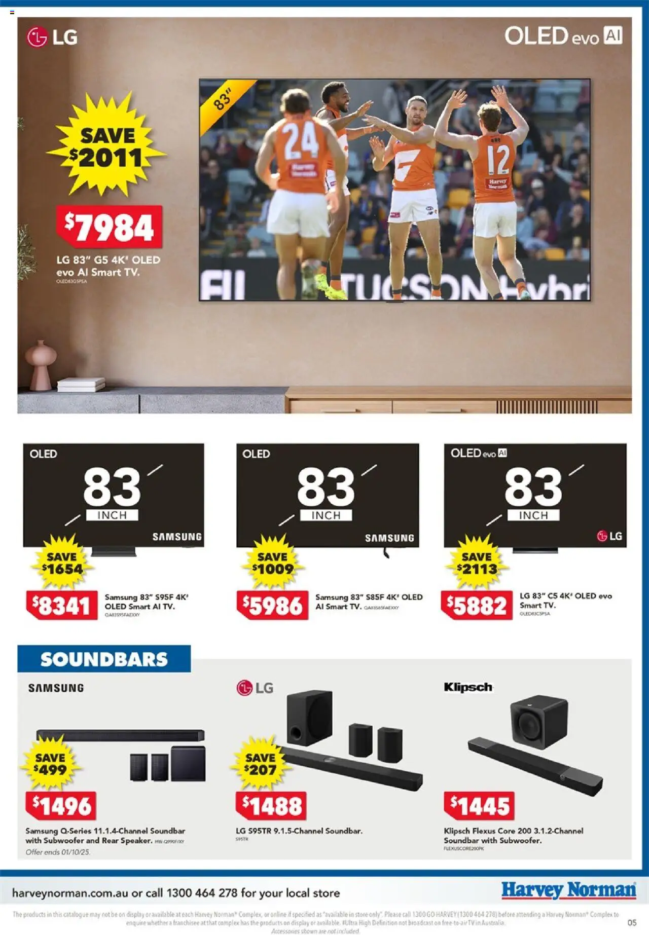 Harvey Norman catalogue - valid from 25.09.2025 | Page: 5 | Products: Tv