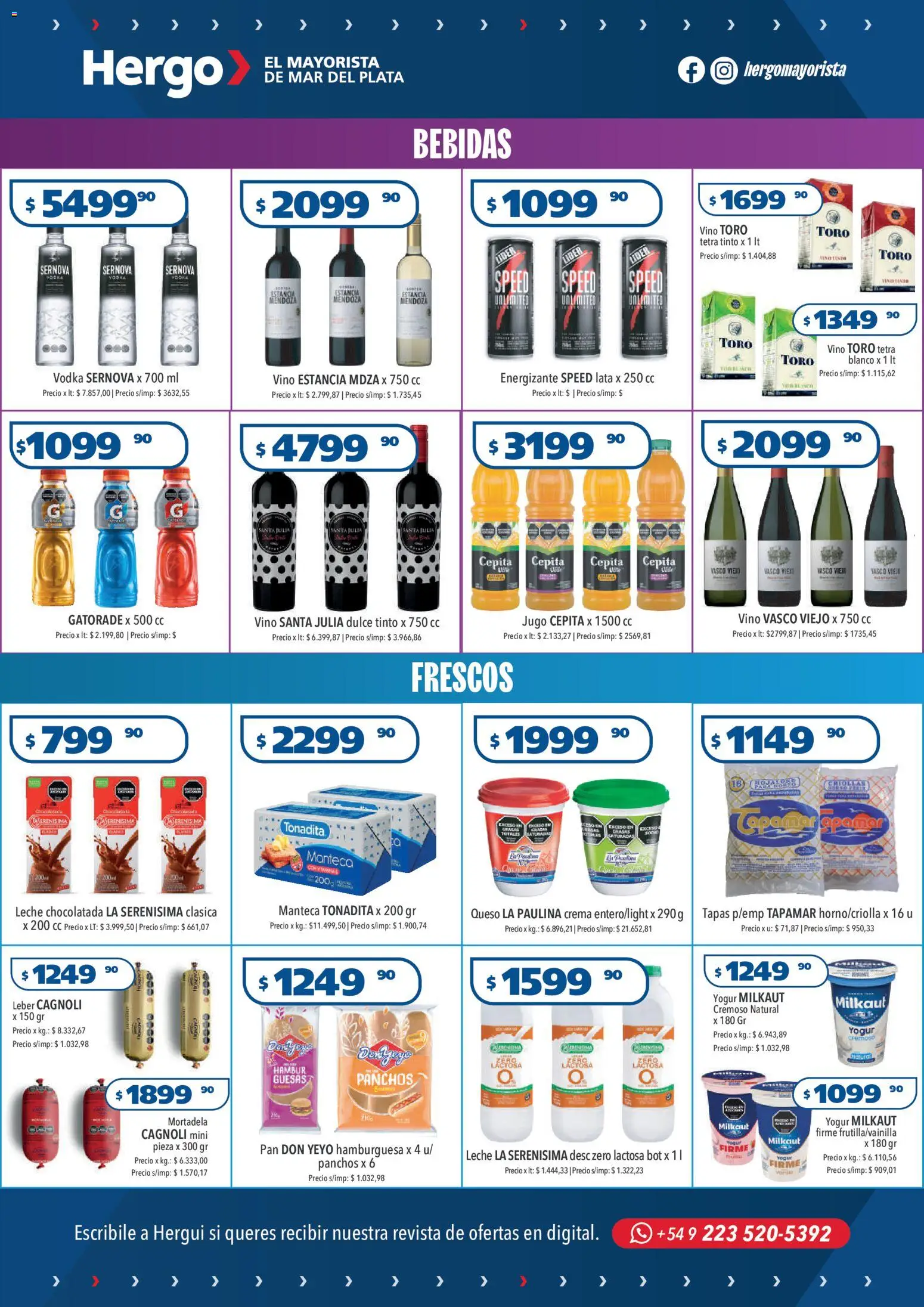 Hergo catálogo │ válido desde el 22.10.2025 | Página: 3 | Productos: Mortadela, Leche, Yogur, Pan