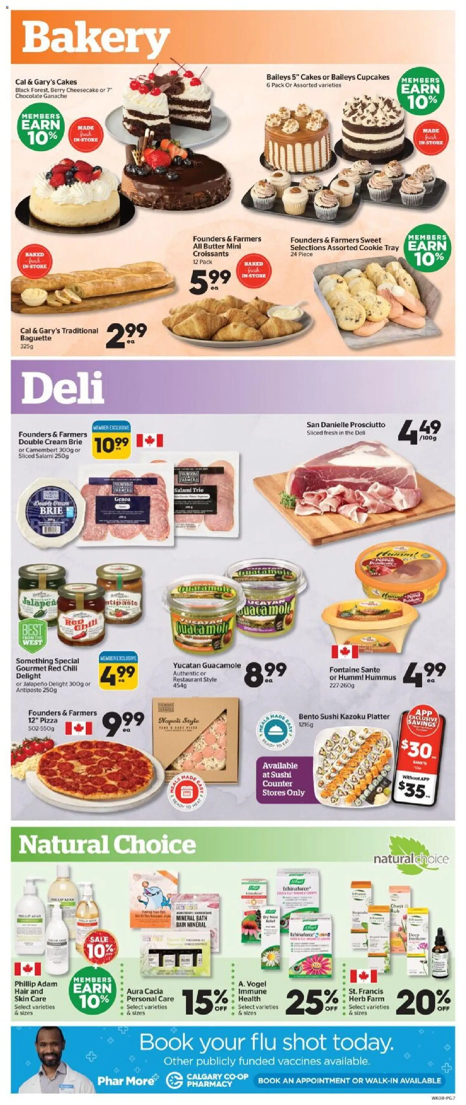 Calgary Co-op flyer valid from 27.12.2025 | Page: 7 | Products: Bath, Butter, Chocolate, Pizza