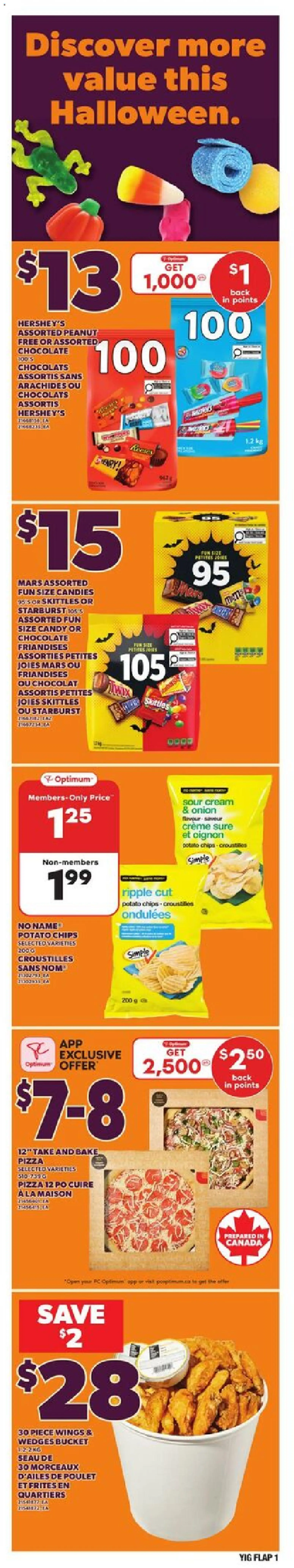 Independent Grocer flyer valid from 23.10.2025 | Page: 1 | Products: Sour cream, Candies, Chips, Chocolate
