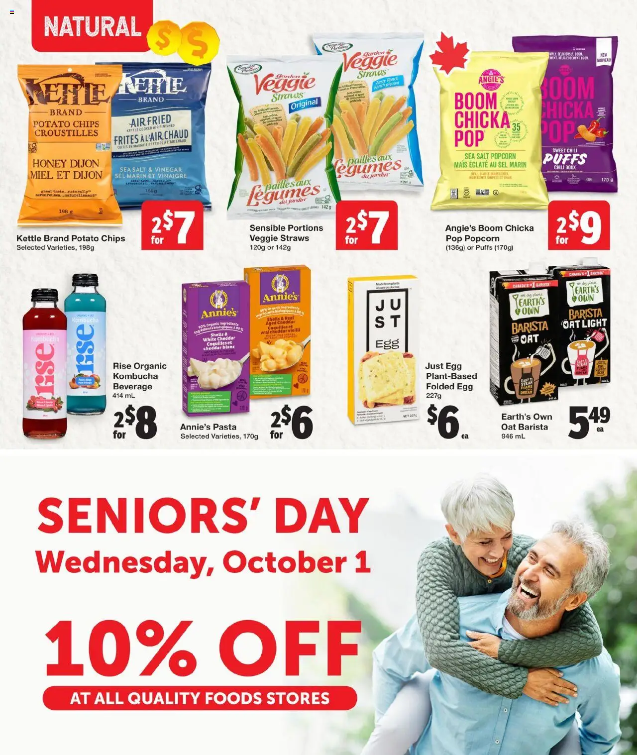 Quality Foods flyer valid from 25.09.2025 | Page: 14 | Products: Pasta, Chips, Kettle