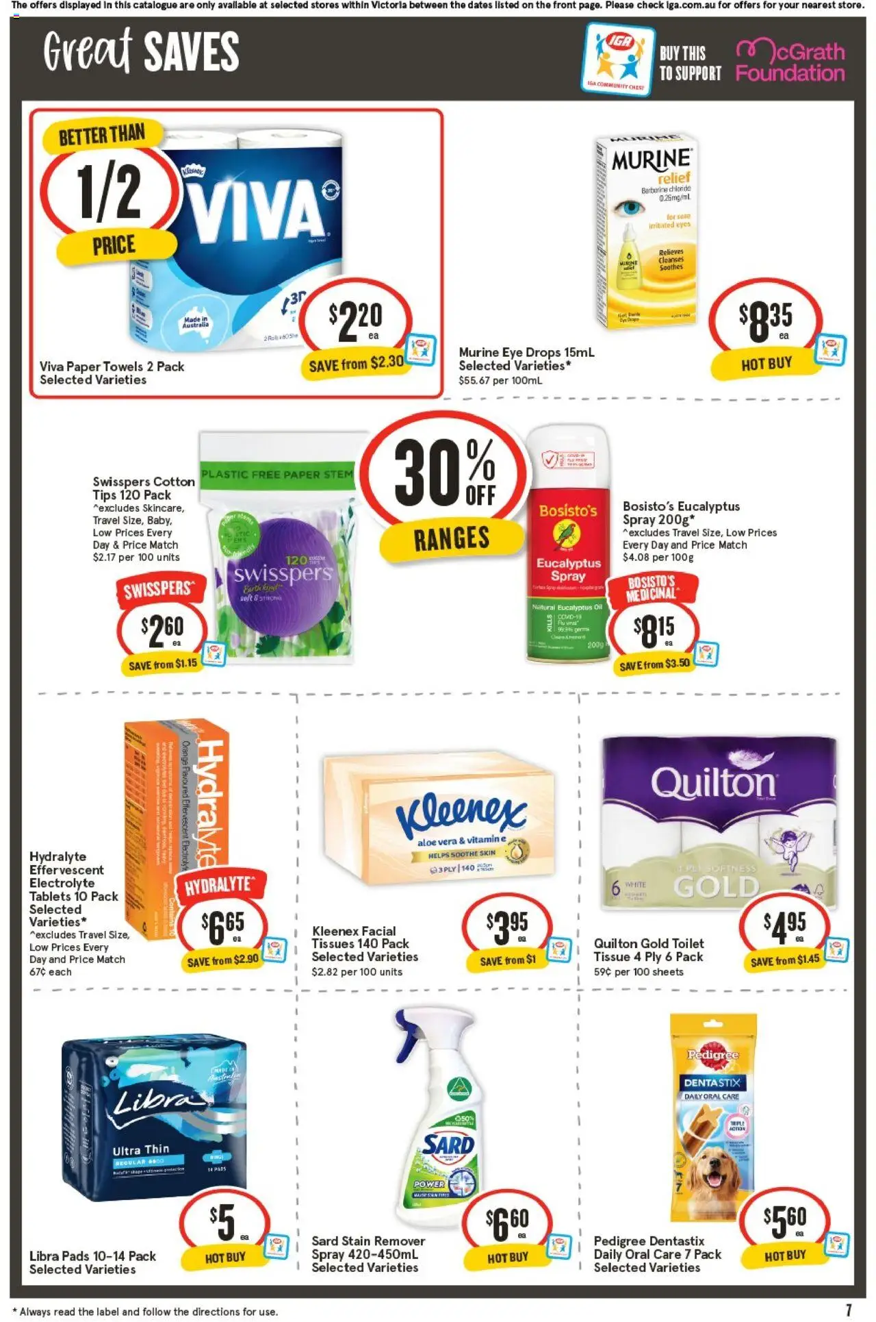 IGA catalogue - valid from 24.09.2025 | Page: 7 | Products: Oil, Stain remover, Foundation, Vitamin