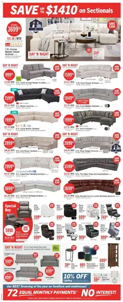 Preview of The Brick weekly flyer / circulaire from shop The Brick valid from 23.10.2025 | Page: 5 | Products: Table, Cabinet, Lamp, Coffee