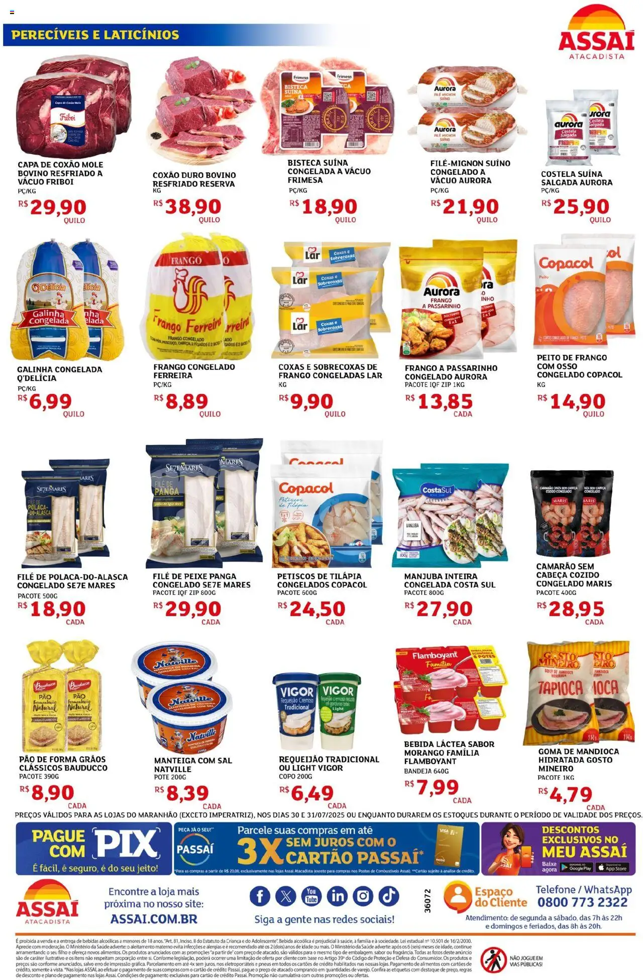 Assaí Atacadista Folheto - válido de 30.07.2025 | Página: 2 | Produtos: Copa, Base, Sal, Requeijão