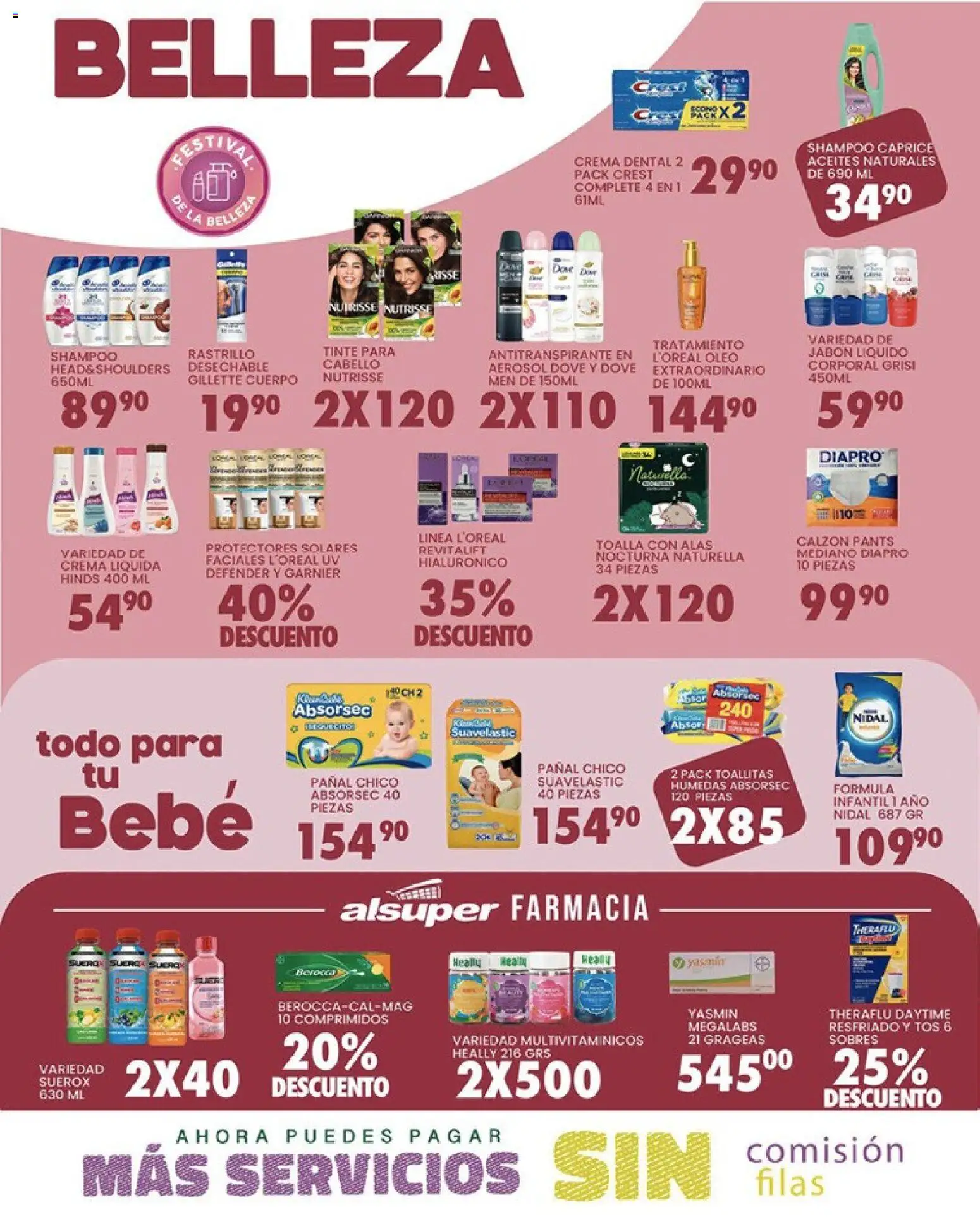 Nuevas ofertas de Alsuper válidas en toda la República Mexicana desde el 10.03.2026. ¡Encuentra las mejores ofertas en Alsuper folleto Durango! | Página: 4 | Productos: Calzón, Toalla, Body, Jabón