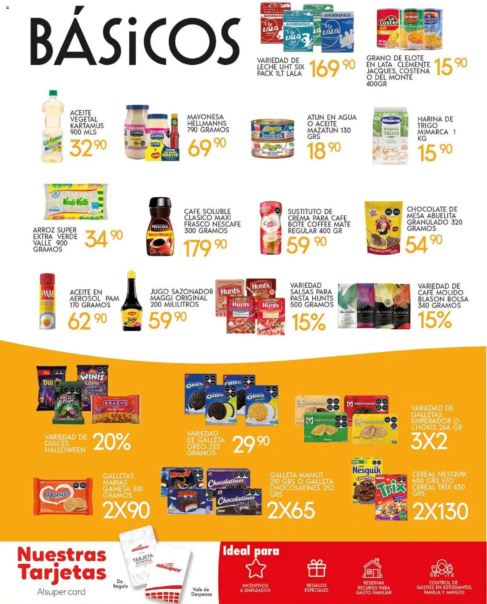 Nuevas ofertas de Alsuper válidas en toda la República Mexicana desde el 28.10.2025. ¡Encuentra las mejores ofertas en Alsuper folleto Laguna! | Página: 6 | Productos: Bolsa, Frasco, Leche, Aceite