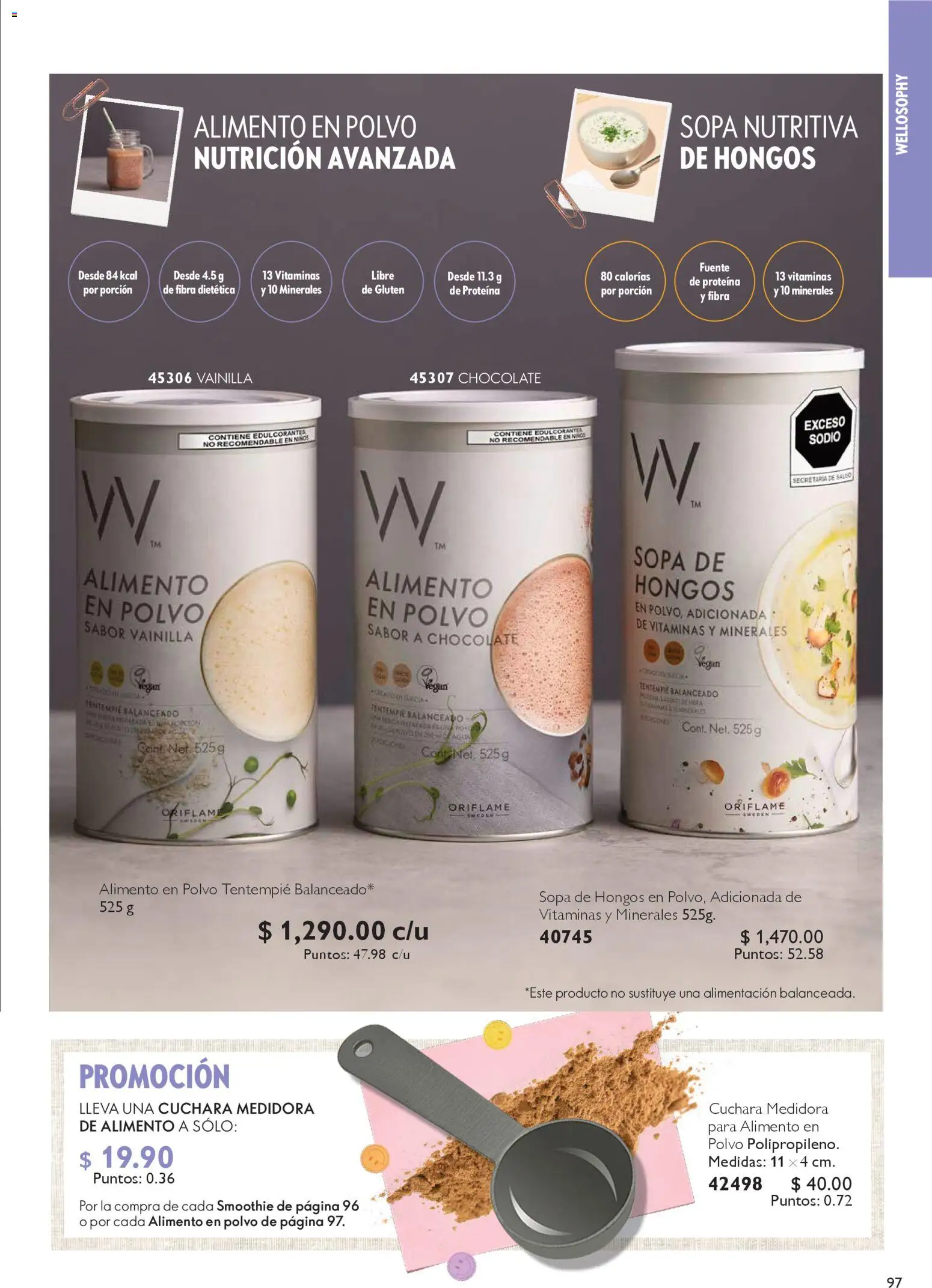 Nuevas ofertas de Oriflame válidas en toda la República Mexicana desde el 24.01.2026. ¡Encuentra las mejores ofertas en Oriflame campaña 2 2026! | Página: 97 | Productos: Sopa, Chocolate, Vitaminas, Polvo