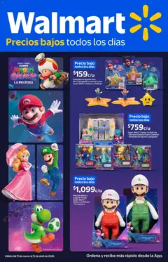 Vista previa de Walmart folleto Mario Bros , nuevo folleto de la tienda, válido en México a partir del 11.03.2026