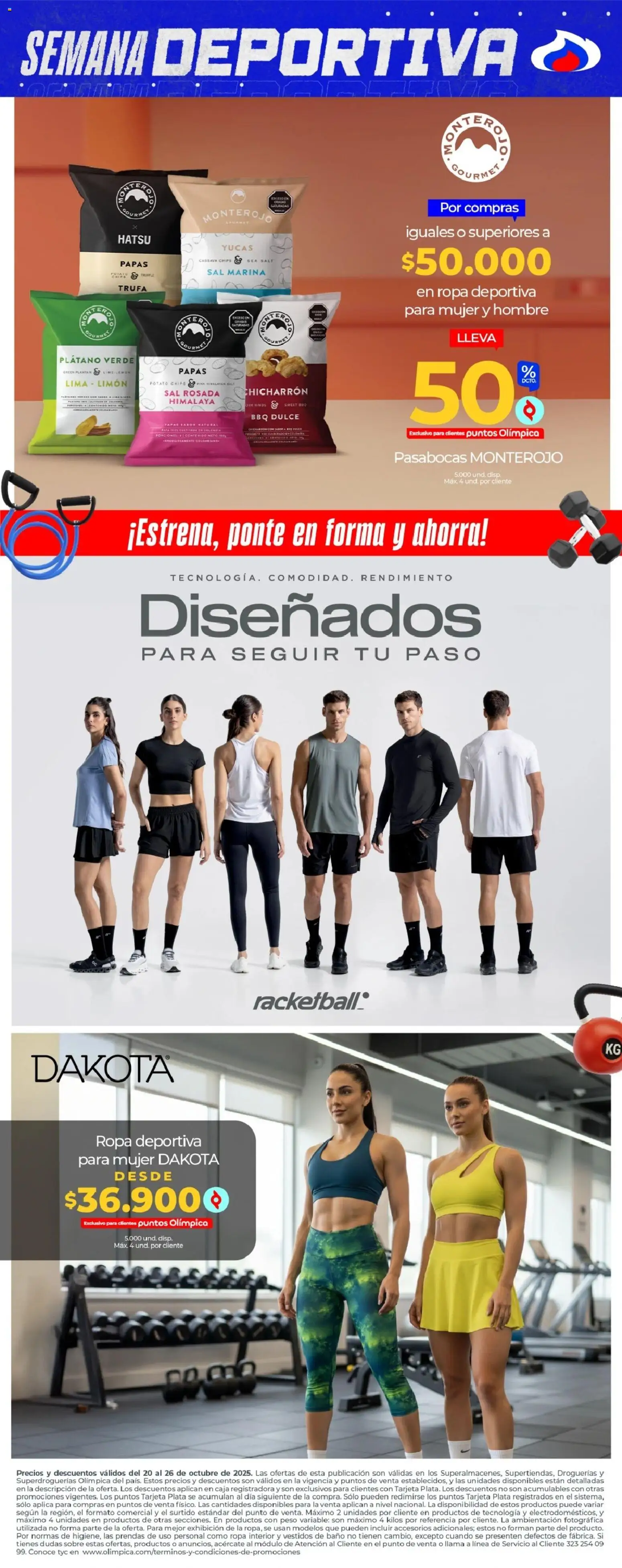 Olímpica revista - valida desde el 20.10.2025 | Página: 2 | Productos: Sal, Caja, Plátano, Ropa