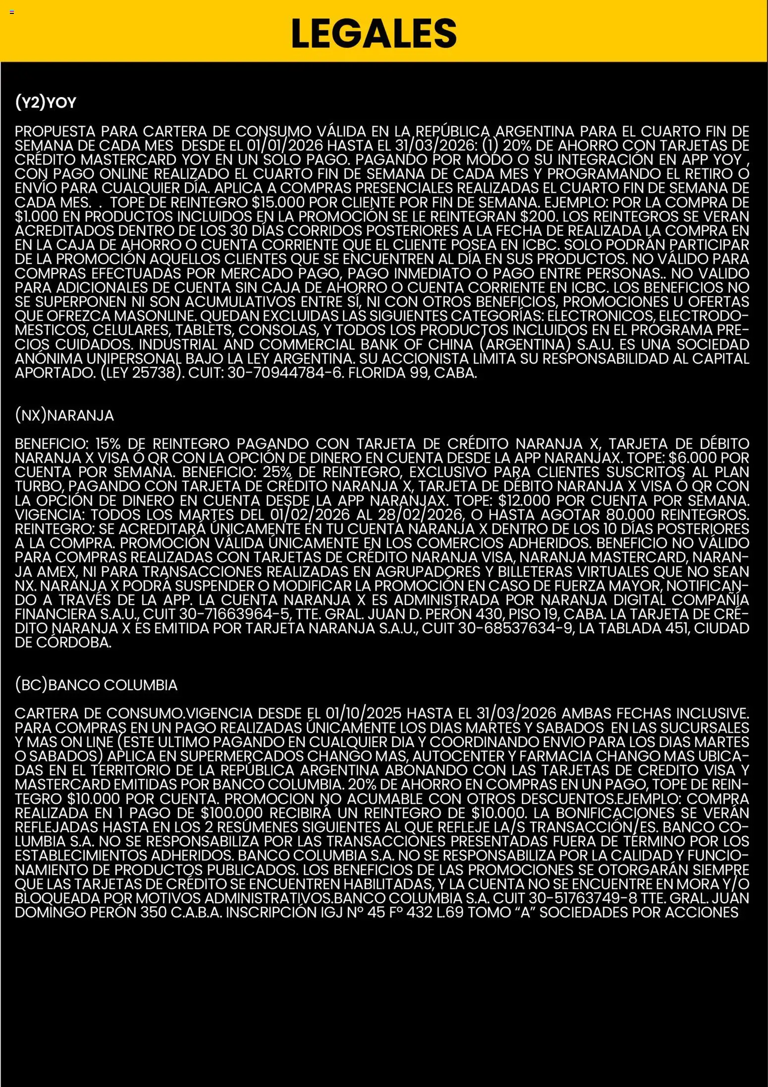 Changomas ofertas - Flyer financiacion │ válido desde el 04.02.2026 | Página: 9