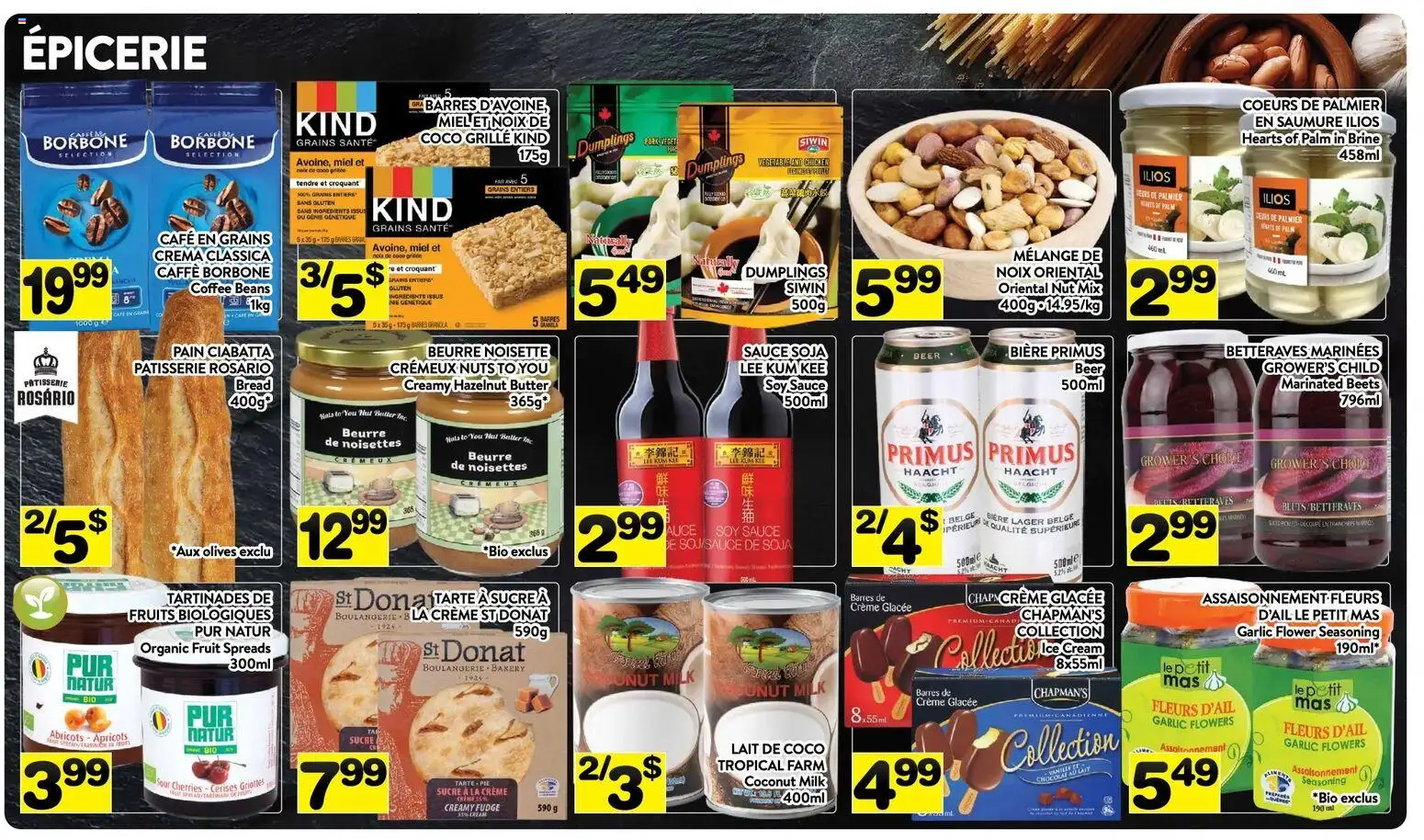 Pa Supermarché flyer valid from 29.03.2026 | Page: 5 | Products: Nuts, Bread, Chicken, Pork