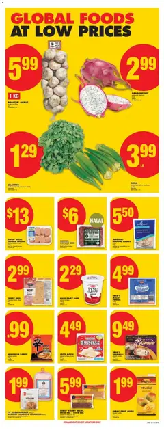 Preview of SUFRA HALAL CHICKEN THIGHS, 736 g, halal chicken thighs from shop No Frills valid from 23.10.2025 | Page: 10 | Products: Noodles, Beef, Yogurt, Juice