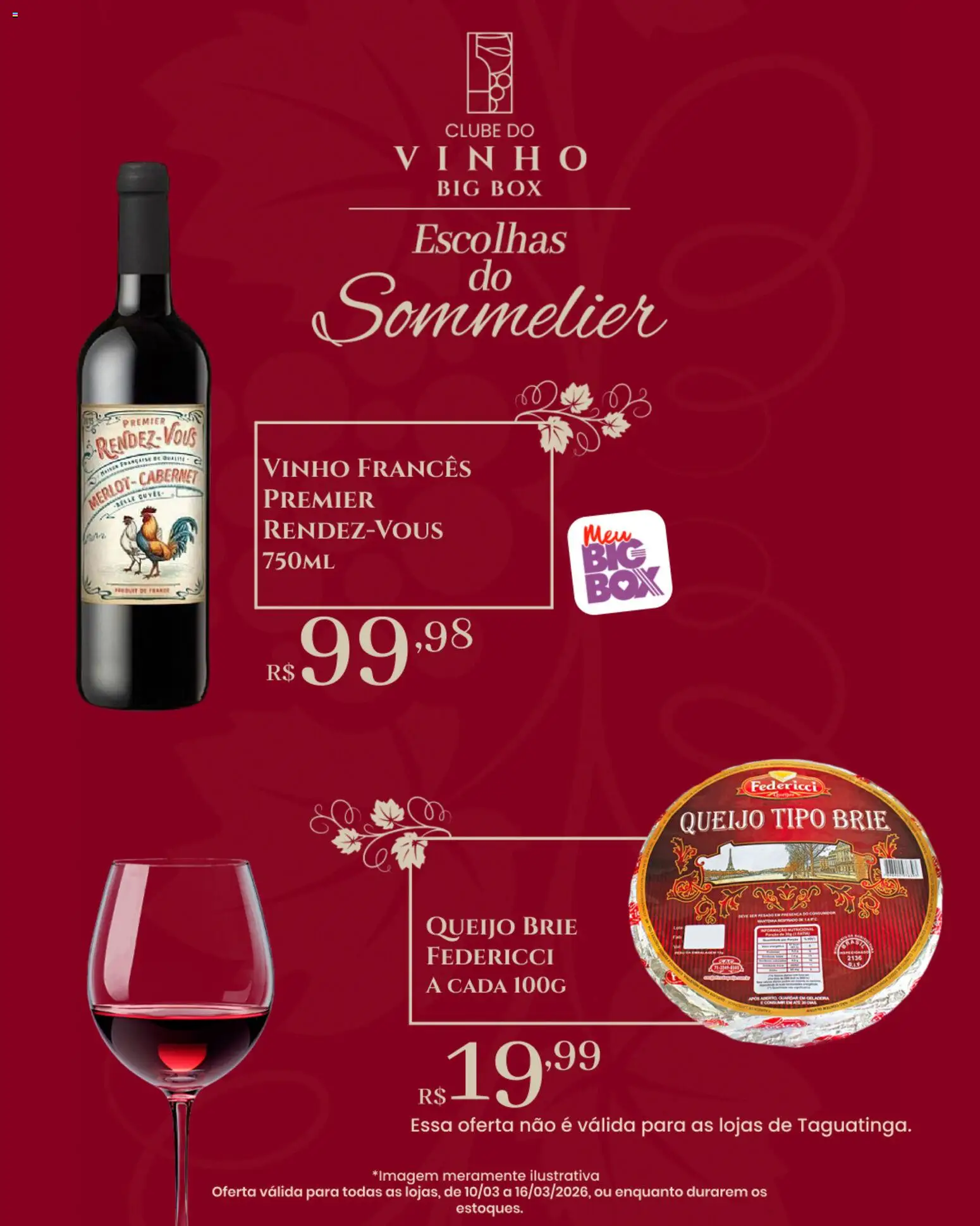 Big Box Folheto - válido de 10.03.2026 | Página: 4 | Produtos: Queijo, Vinho, Brie