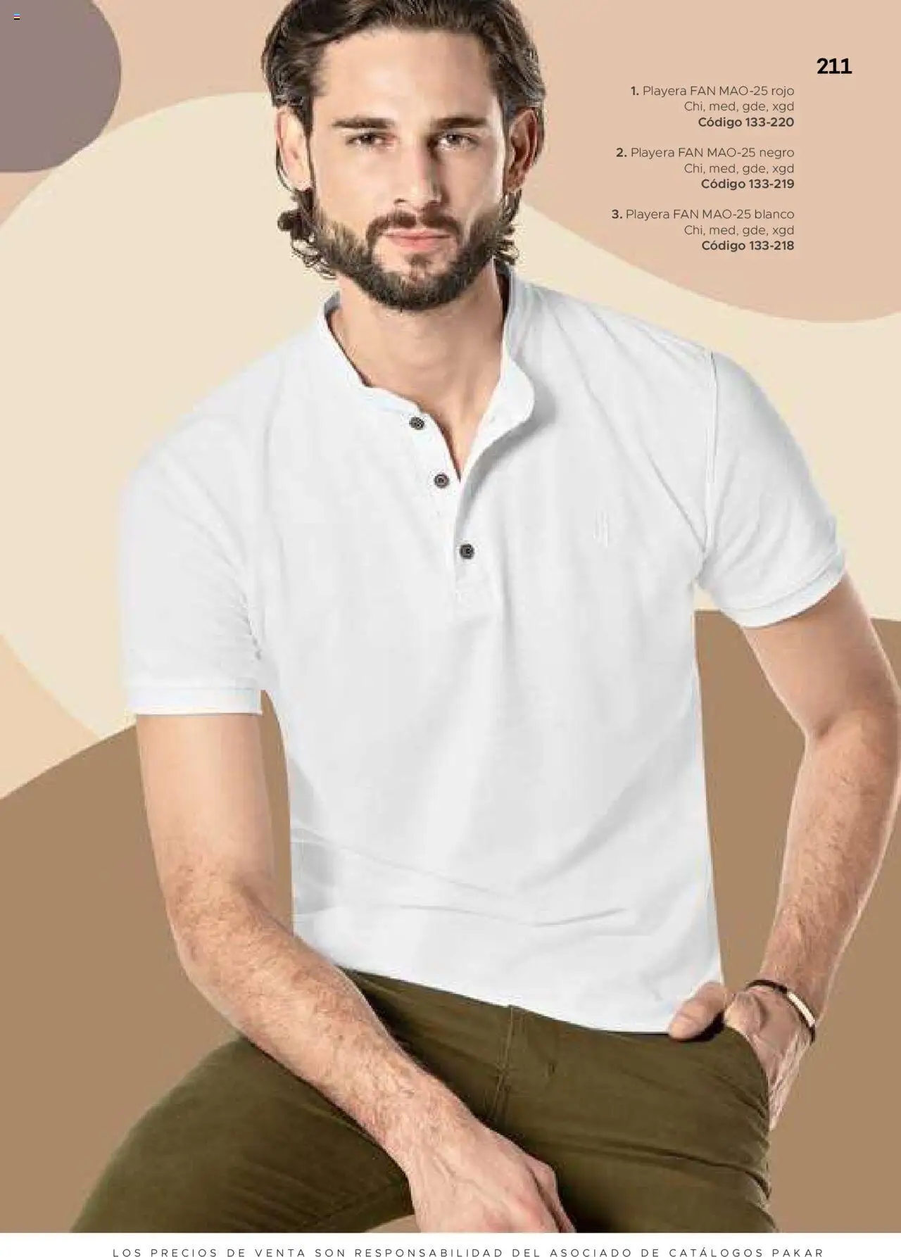 Nuevas ofertas de SC Pakar válidas en toda la República Mexicana desde el 31.01.2025. ¡Encuentra las mejores ofertas en SC Pakar catálogo Ropa! | Página: 211 | Productos: Playera