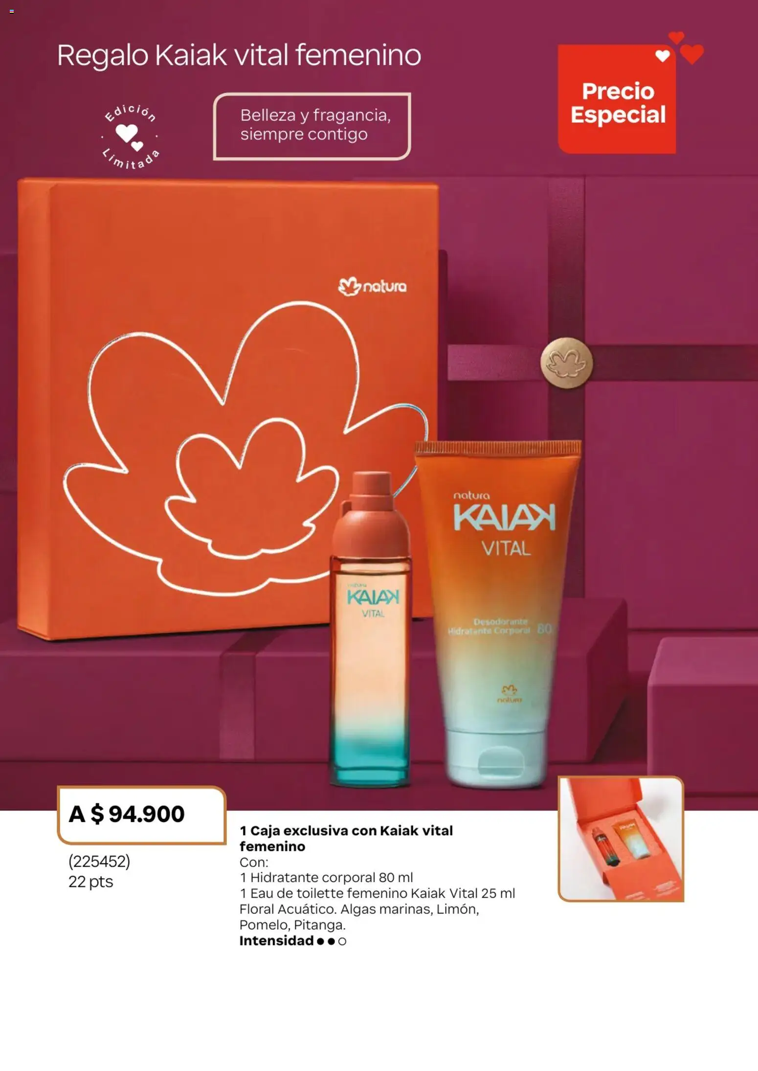 Natura revista - valida desde el 01.02.2026 | Página: 23 | Productos: Caja, Eau de toilette, Desodorante