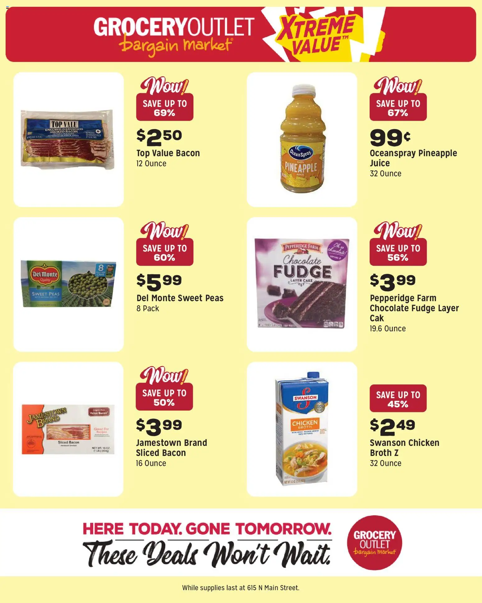 Grocery Outlet Weekly Ad - ID - valid from 22.04.2026 | Page: 10 | Products: Chocolate, Juice, Pineapple