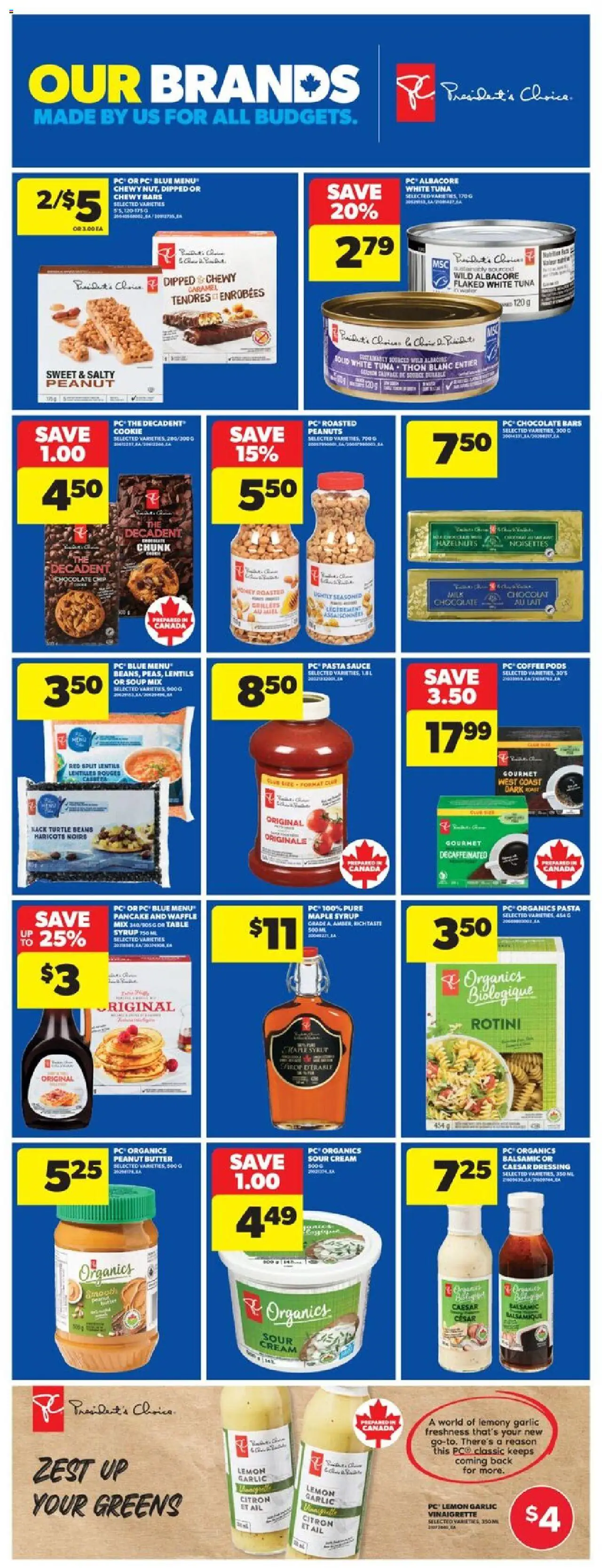 Real Canadian Superstore flyer valid from 11.09.2025 | Page: 16 | Products: Cream, PC, Coffee, Chocolate