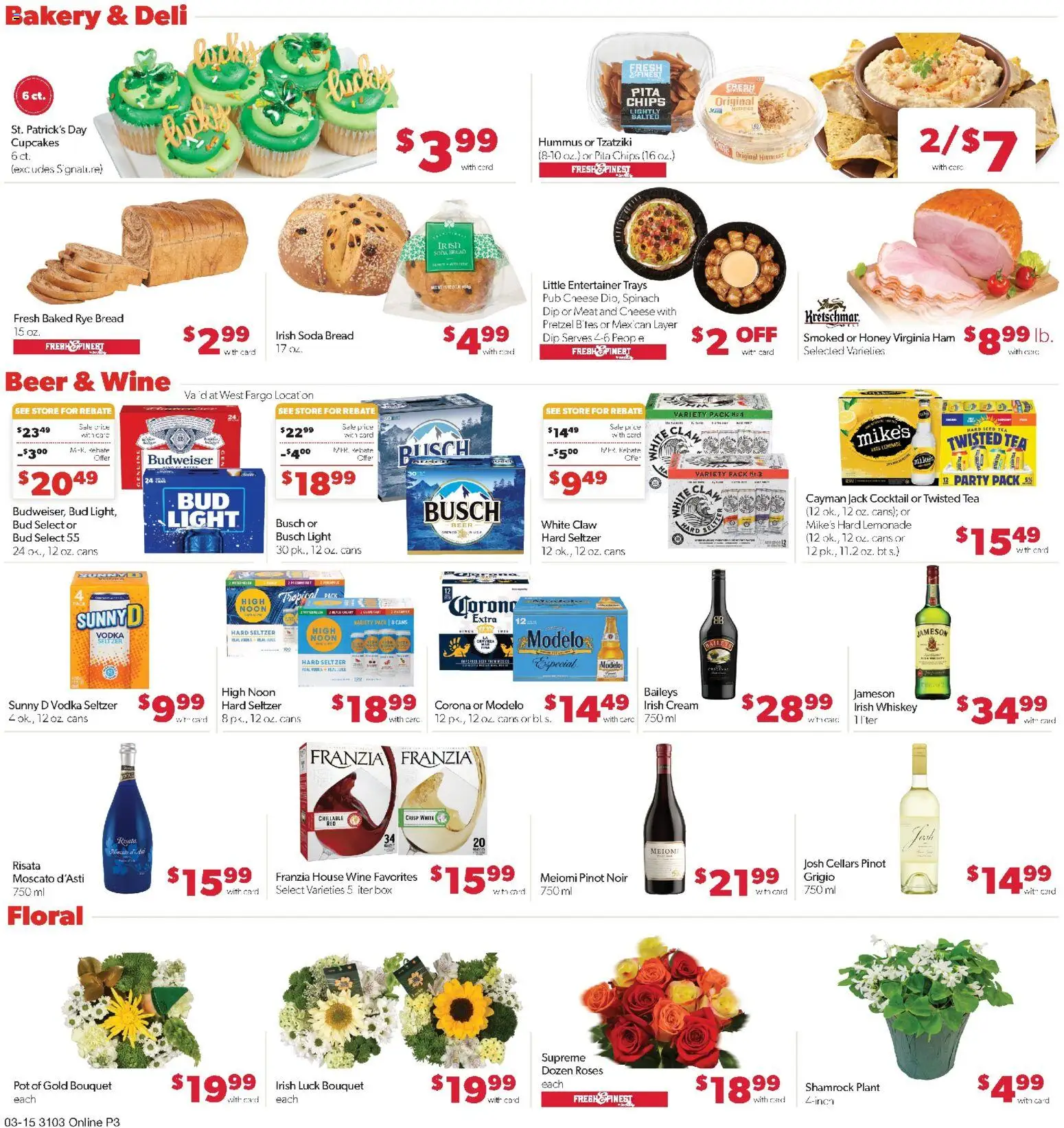 Family Fare Weekly Ad - ND - valid from 15.03.2026 | Page: 8 | Products: Box, Tea, Cream, Whiskey