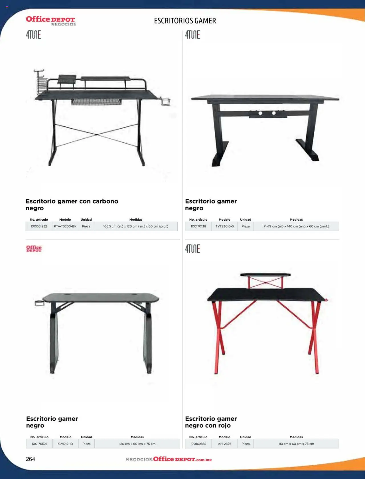 Nuevas ofertas de Office Depot válidas en toda la República Mexicana desde el 09.01.2025. ¡Encuentra las mejores ofertas en Office Depot catálogo 2025! | Página: 266 | Productos: Escritorio