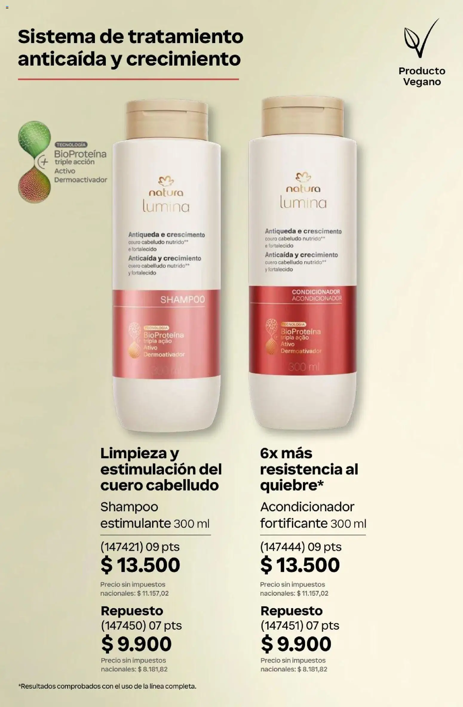 Natura Catálogo Ciclo 4/2026 │ válido desde el 01.04.2026 | Página: 262 | Productos: Shampoo, Acondicionador