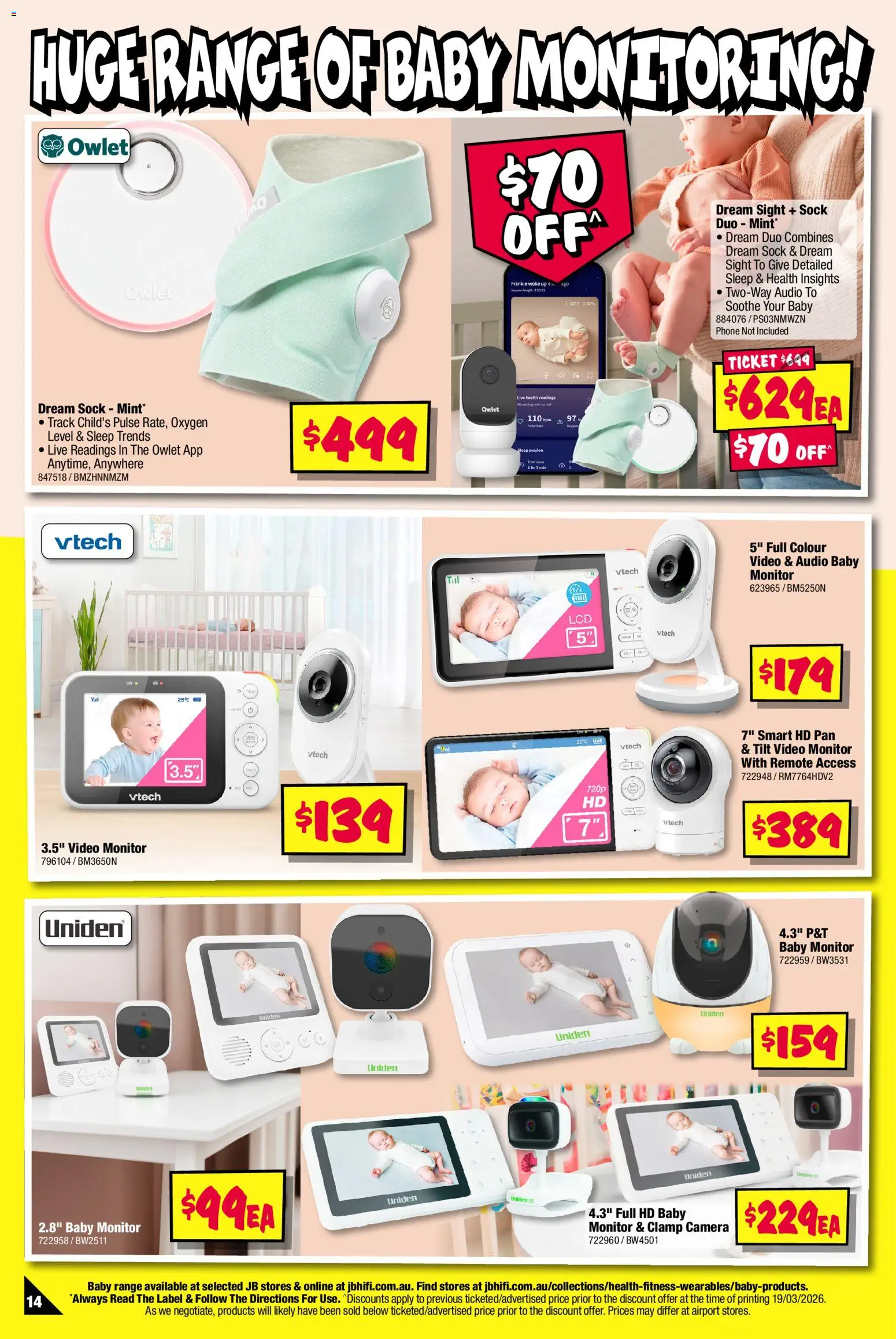 JB Hi-Fi catalogue - valid from 02.04.2026 | Page: 14 | Products: Phone, Monitor, Camera, Audio